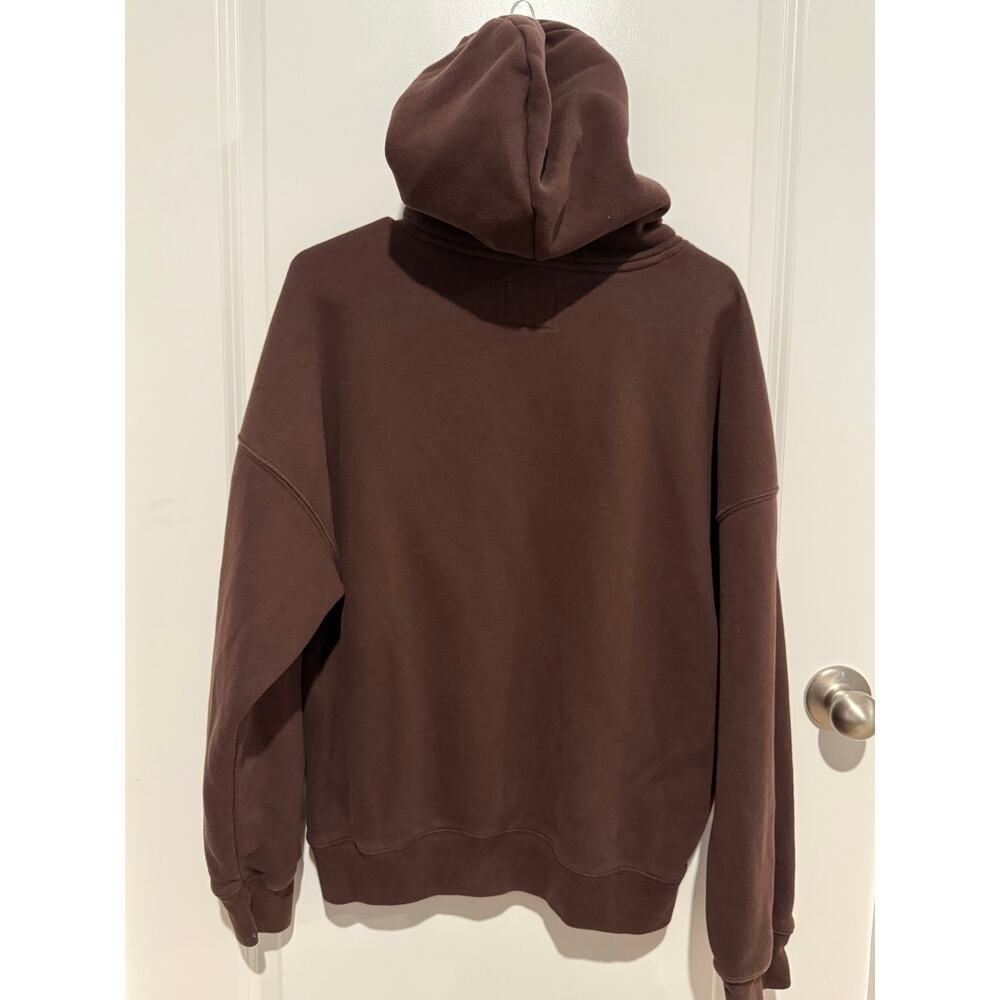 Abercrombie & Fitch Soft A&F Men’s L (women’s xl) Brown Hoodie Sweatshirt - Picture 4 of 5